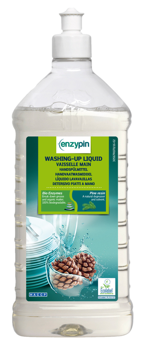 Detergent ecologic pentru vesela 1L - pH: 6.5 - Enzypin - Action Pin - 56U14