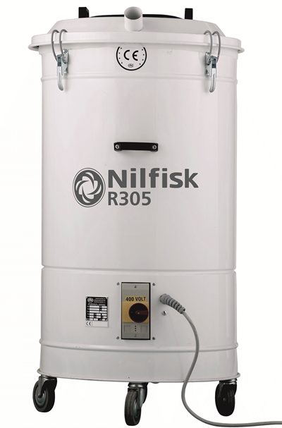 Aspirator industrial pentru ambalaje si bavuri - capacitate container 150L - putere 2.2kW R305 V ID70 - Nilfisk