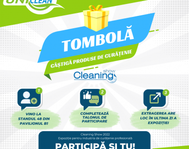 tombola uniclean cleaning show 2022 unilift vizual pasi participare
